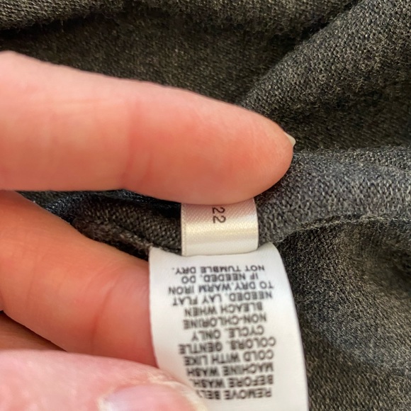 Express Womens Gray Knit Turtleneck Fitted Dress with Short Sleeves / Size XS - Picture 8 of 8